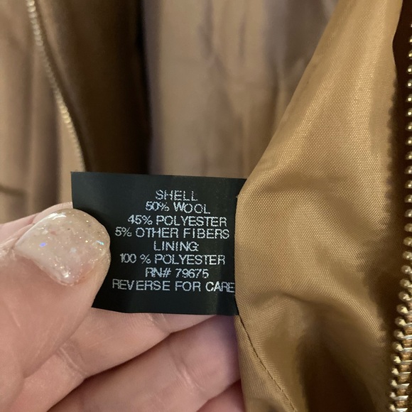 EUC Michael Kors Wool blend coat. Camel color XS. - Picture 7 of 10